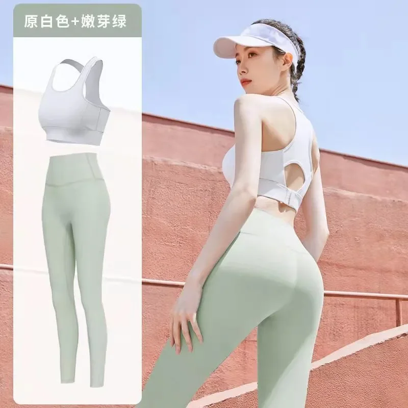 2 PCS Yoga Suit Sports Set Gym Set Women Tracksuit Running Workout Clothes Sports Bra Athletic Wear Fitness Set