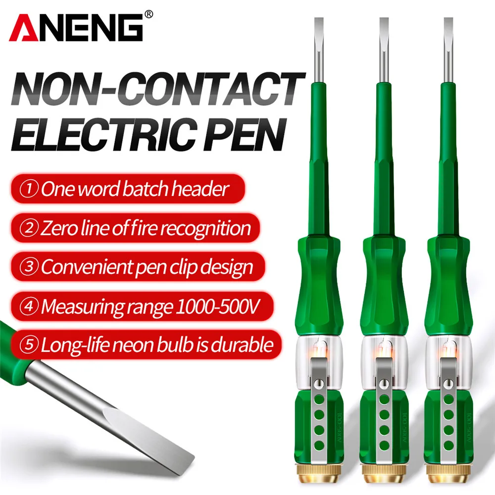 ANENG B07 Word Screwdriver Tester Detective Voltage Meter Electric Test Pen Mini Electricity Detector Instrument