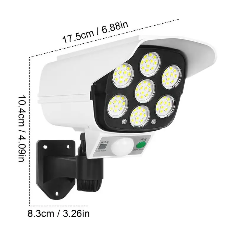 Motion Lights LED Solar Wall Lights Outdoor Solar Lamp Waterproof 3 Modes Intelligent Light Control Patio Home Security Light