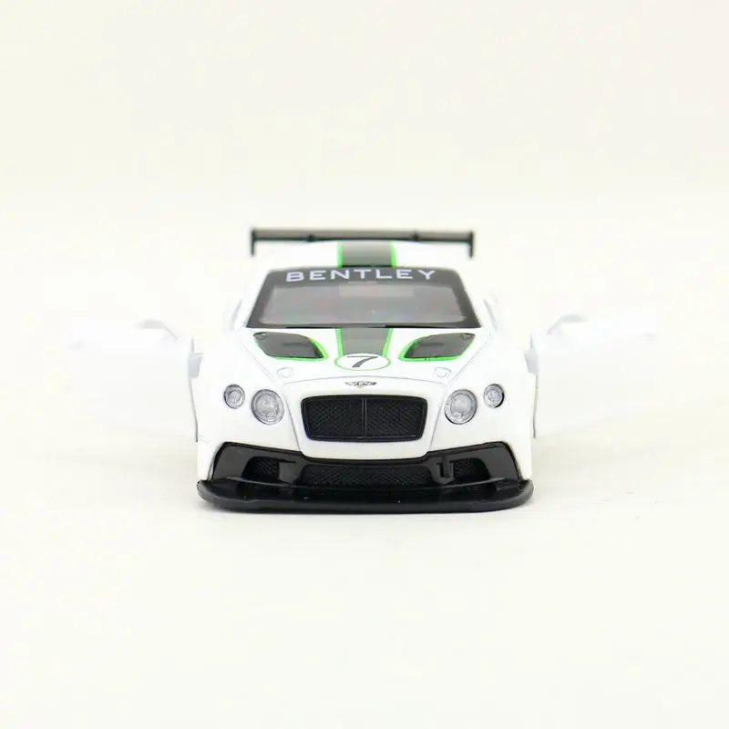 1/43 Bentley Continental GT3 Diecast Metal Toy Miniature Model Car Pull Back Doors Openable Collection Gift for Boy Match Box