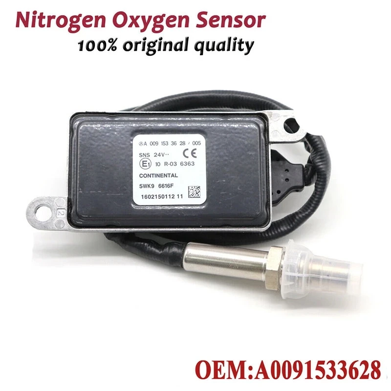 A0091533628 Nox Sensor For Mercedes-Benz Actros Atego LKW EURO 4 5 6 24V 0061537328 0091533628 5WK96616D 5WK96616F 5WK96616E