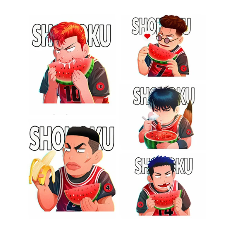 Stickers של Slam Dunk – תוספת מושלמת ללבוש אישי עם דמיון אנימציה