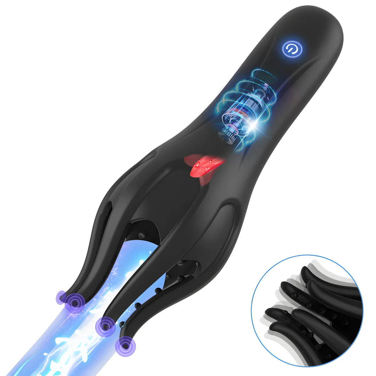Masturbador Masculino con Vibración en el Glande, 3 en 1, Simulación de Lengua, Sexo Oral, Entrenamiento de Resistencia y Retraso, Juguetes Sexuales para Adultos Mayores de 18 Años