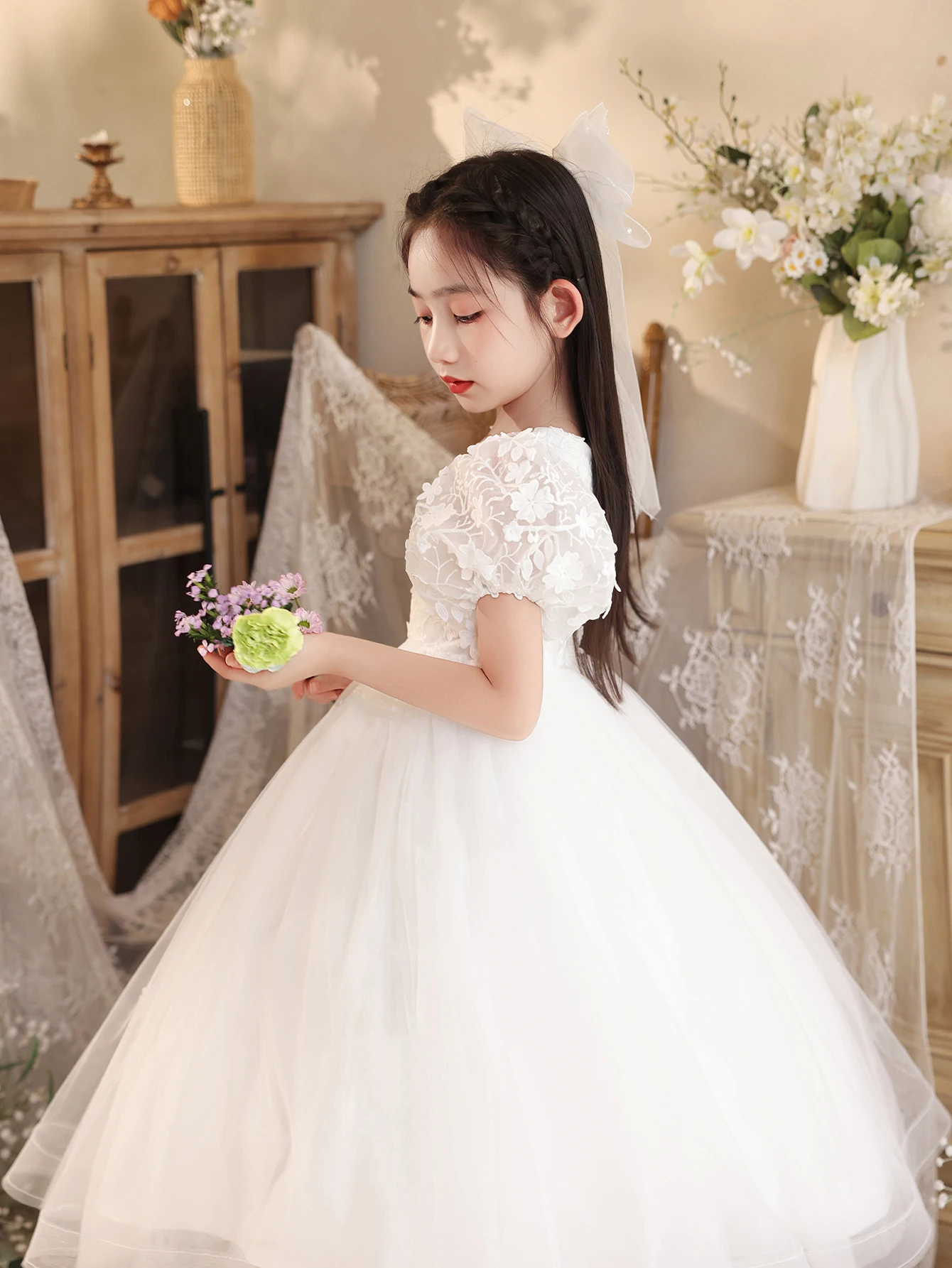 Wholesale Girls Ball Gown Elegant Party Tween Girl Garments Dress