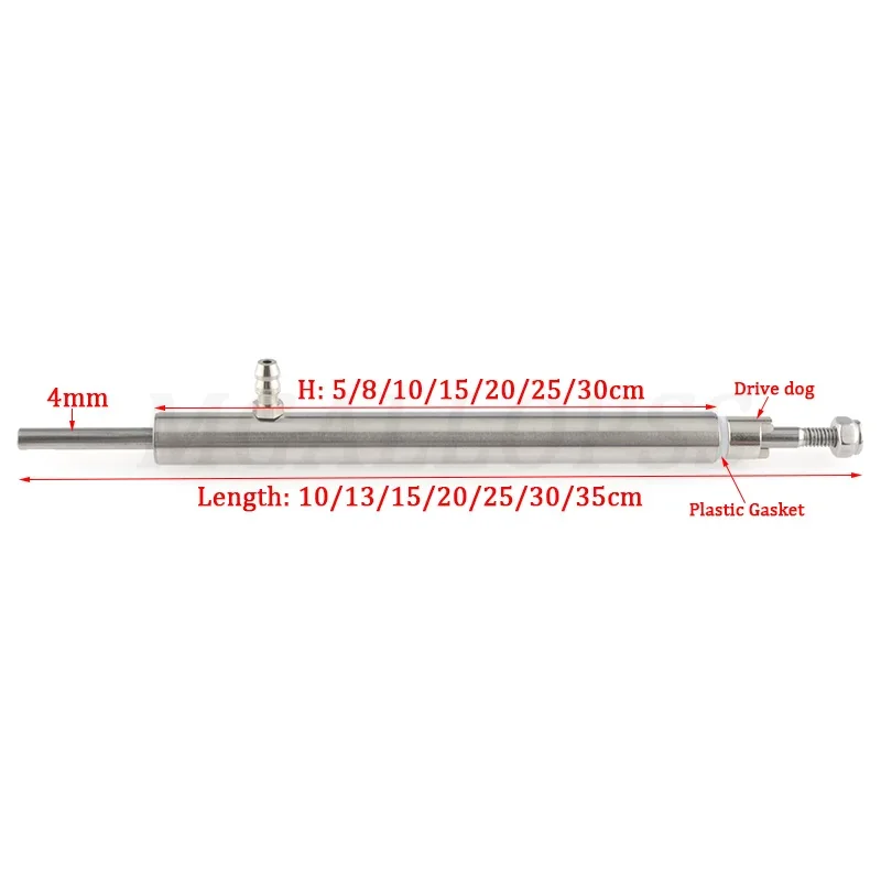 Łódź RC L10/13/15/20/25/30/35cm długość rura ze stali nierdzewnej + dysza do smarowania + wał ze stali nierdzewnej 4mm do elektrycznej łodzi wyścigowej RC
