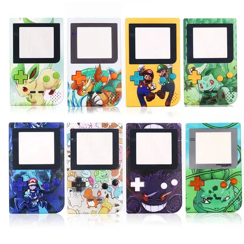 GBP Aanpassen UV-printbehuizing Shell Vervangingskits met meerdere patronen voor GameBoy Pocket Game Console