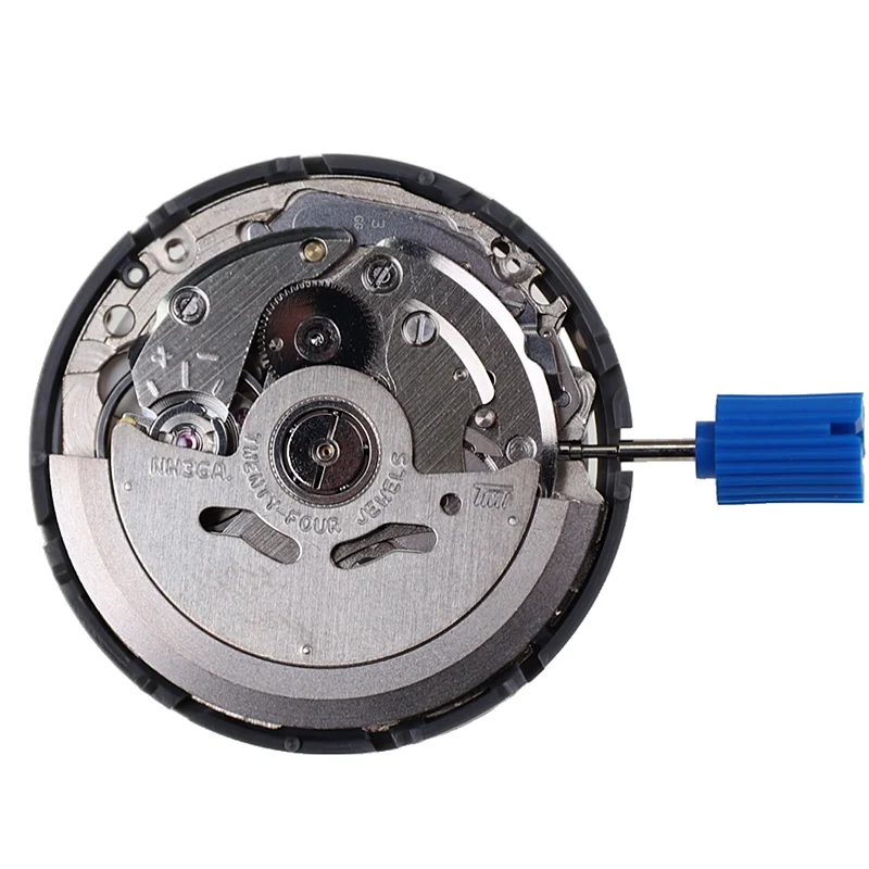 Putih Nh36a tiga titik kalender ganda pergerakan mekanis otomatis pada 3 At 3.8 untuk Skx007 jam MODs perbaikan Dial NH36