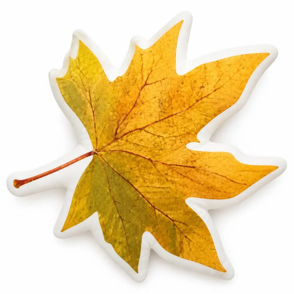 Autumn Maple Leaf Fall Foliage Thanksgiving Plush Pillow Cushion Irregular Stuffed Throw Pillow Home Decor Gift Sofa Bed