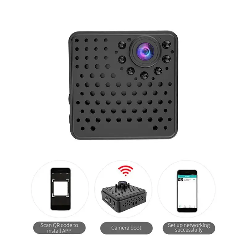 

lucky W18 Wifi Mini Camera HD 1080P Home Wireless Security IP Camcorders Video Recording Motion Camera Without Memory Card