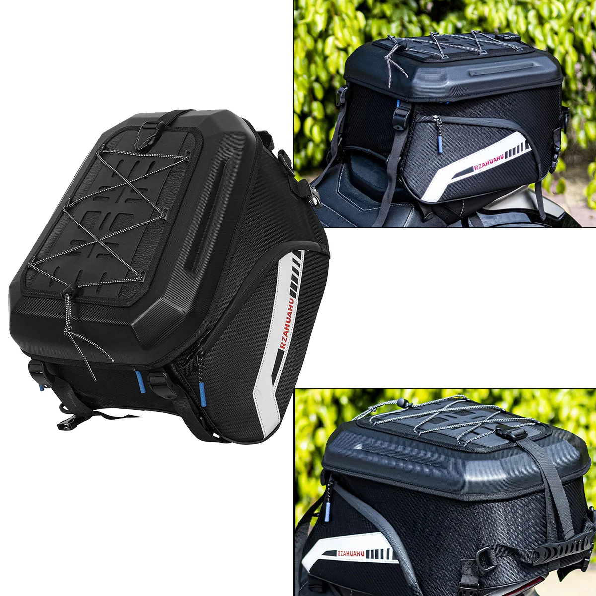 Motorcycle Tail Bag Rear Seat Bag Waterproof High Capacity Rider Multifunction Backpack Tailbag Universal Accessories Dirt Bike