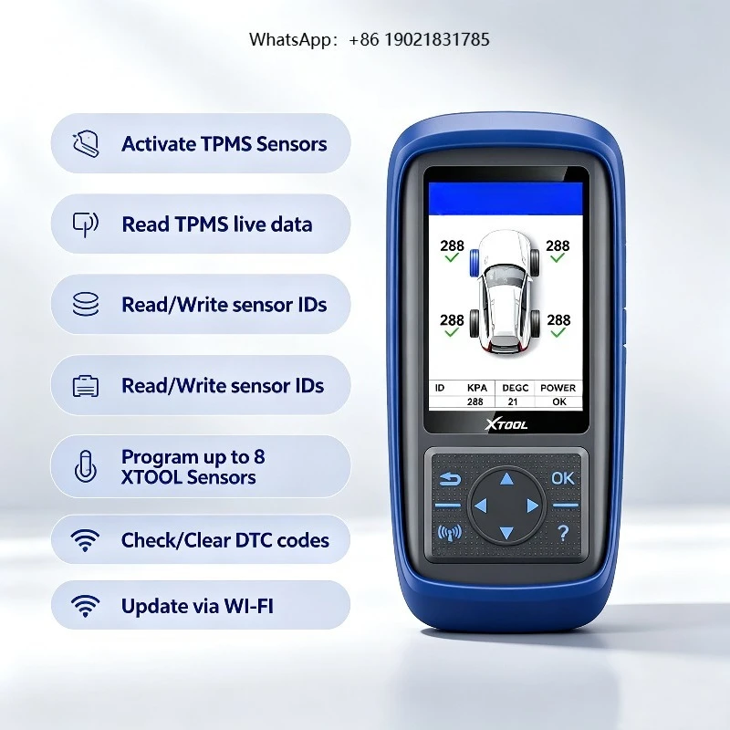 Wi-Fi lifetime update Xtool TP150 TPMS diagnostic tool supports relearning for 315 and 433 MHz sensors