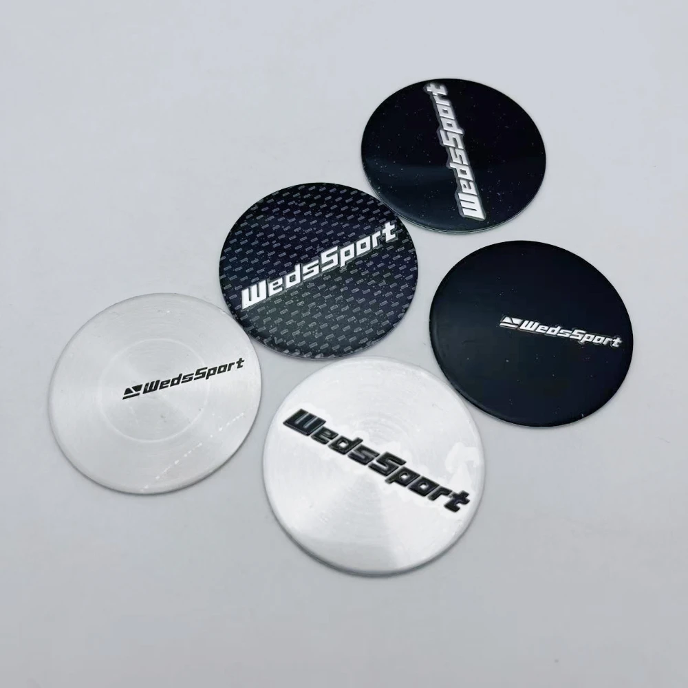 

4pcs 45mm Weds Sport Logo Emblem Badge Car Wheel Hub Stickers Car Wheel Center Caps Rim Hubcaps Cover Replace Car Accessories
