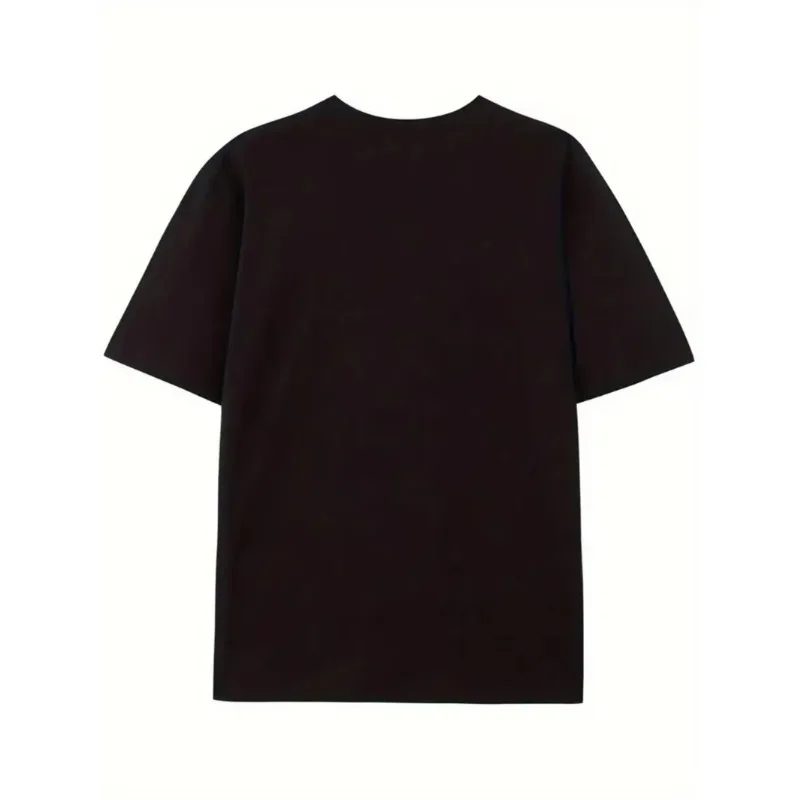 Vintage Round Collar Tees Plus Size T-Shirts Men Game Steins Gate T Shirts Time Broken Pure Cotton Clothing