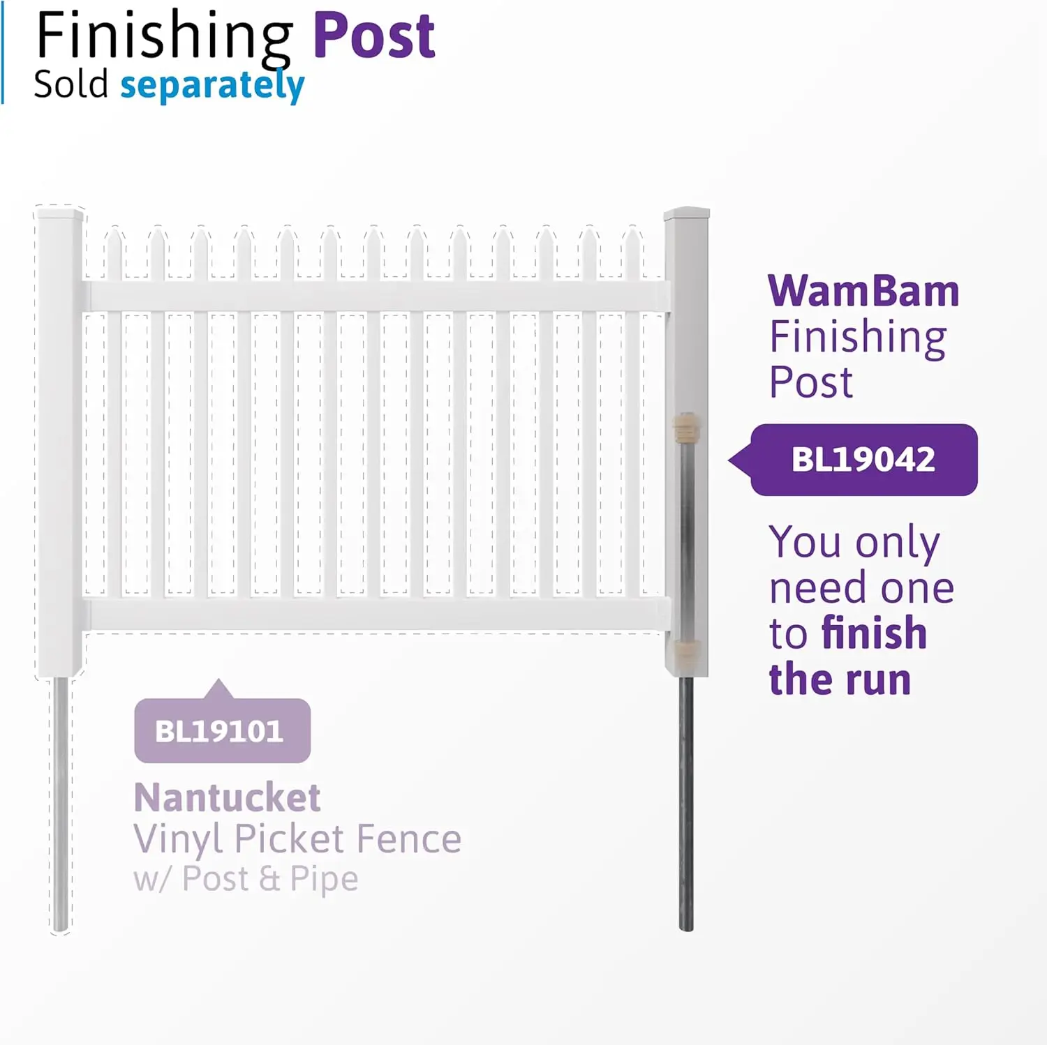 4 أقدام ارتفاع × 6 أقدام عرض (1 لوحة + 1 عمود) طقم سياج نانتوكيت دافئ بدون حفر، طقم لوحة سياج سهلة التركيب بنفسك