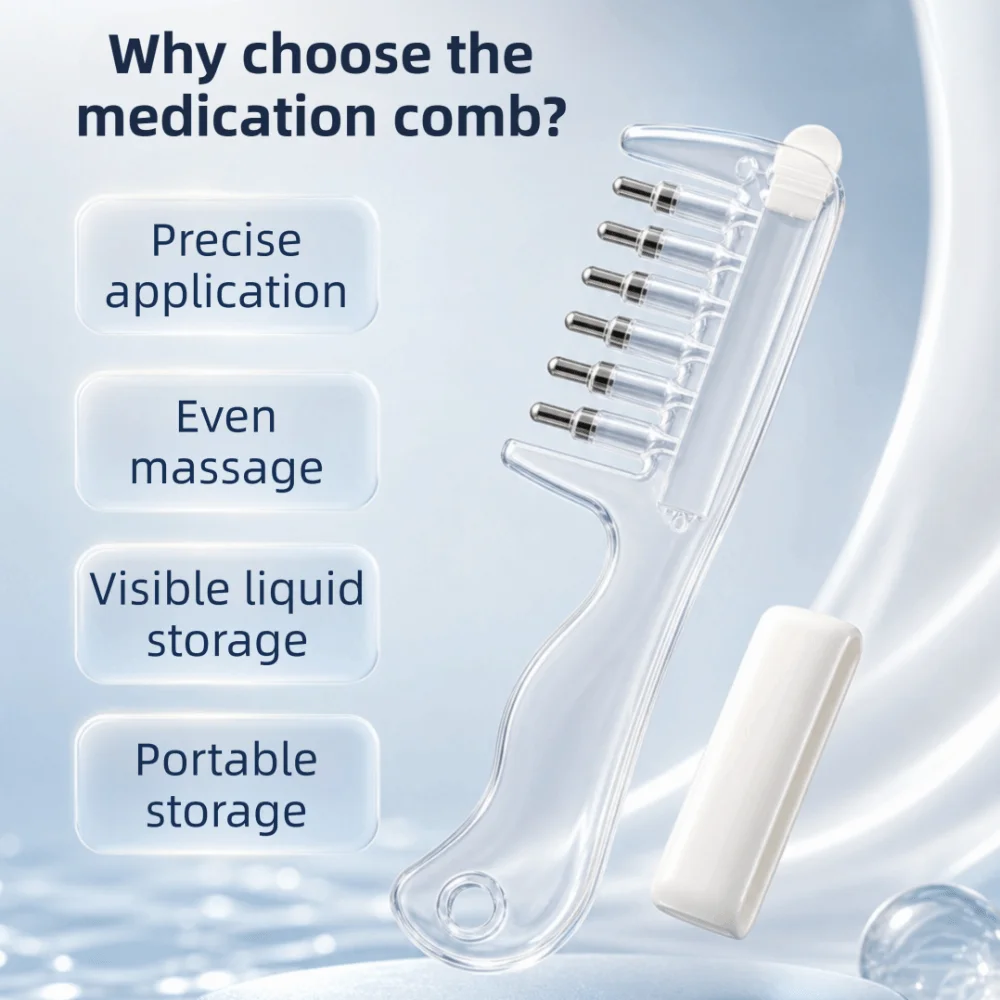Multi-Function Mini Portable Head Applicator Hair Care Anti-Frizz Hair Firming Applicator Scalp Nourish Anti-Static