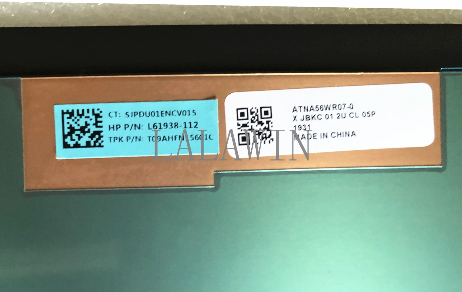 ل كمبيوتر محمول HP ATNA56WR07 ATNA56WR07-0 P/N L61938-112 T09AHFN15601C 15.6 ''4K OLED شاشة عرض محول الأرقام الجمعية