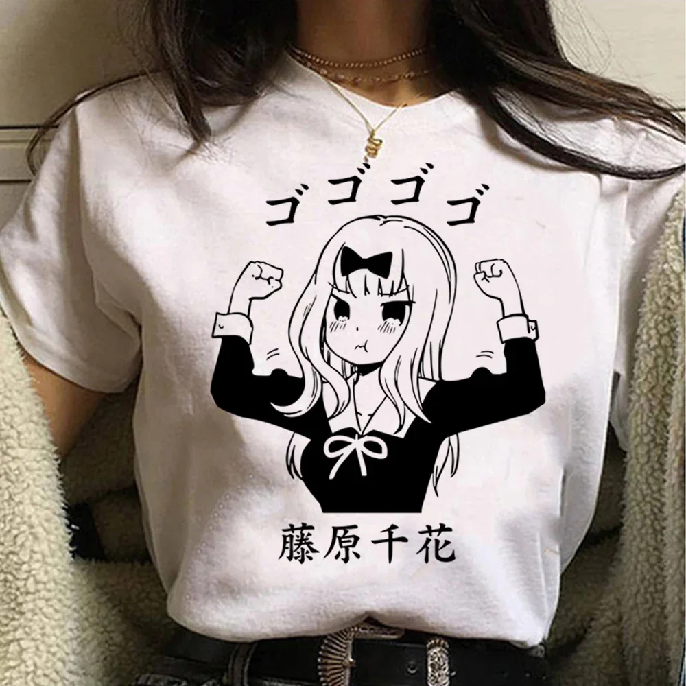 Kaguya Sama Love Is War T-Shirts for Women, Summer Y2K T-Shirts, Girl Y2K manga Clothes