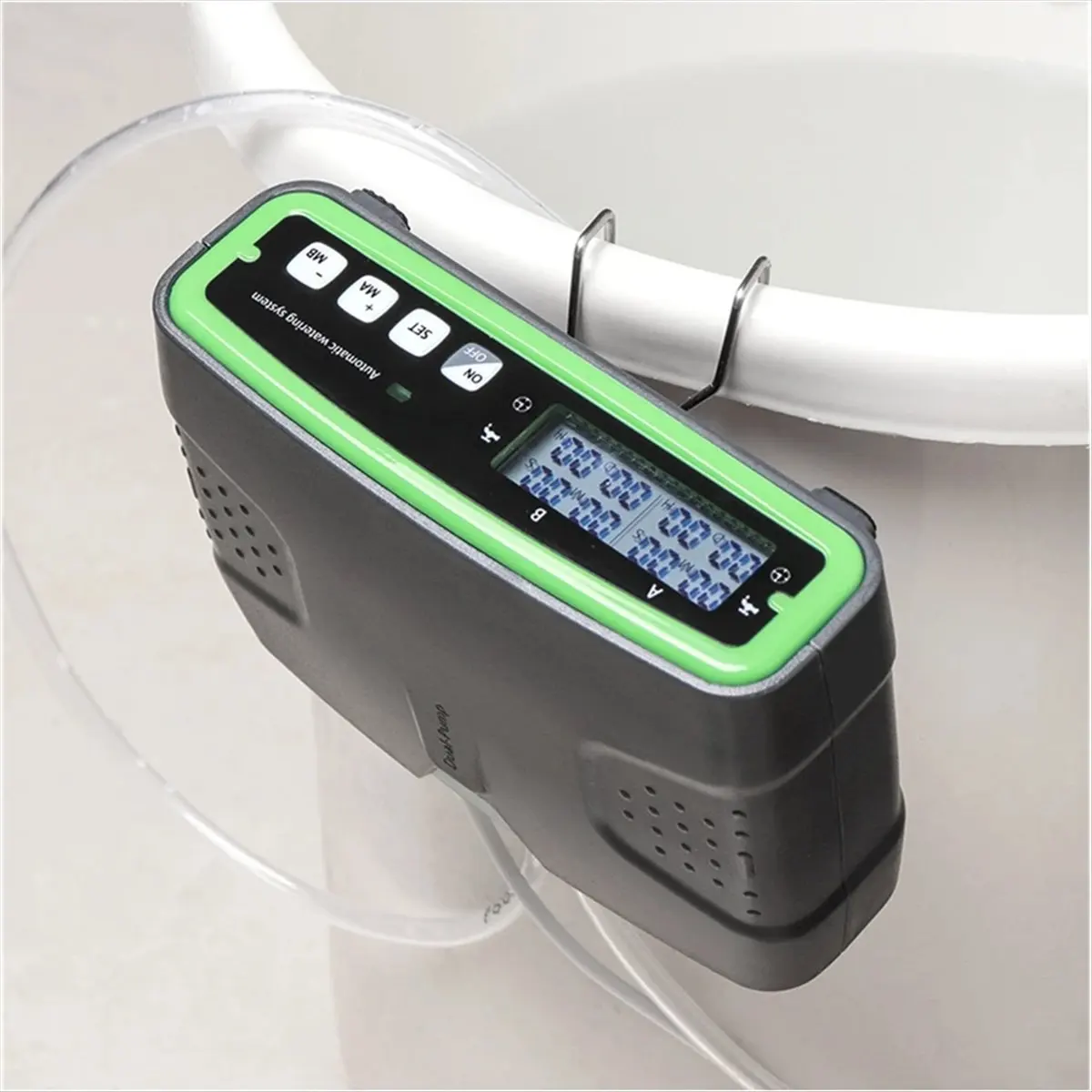 DT81 Automatic Double Pump Watering System Irrigation Kit with Programmable Water Timer for Garden Greenhouse Hydroponic