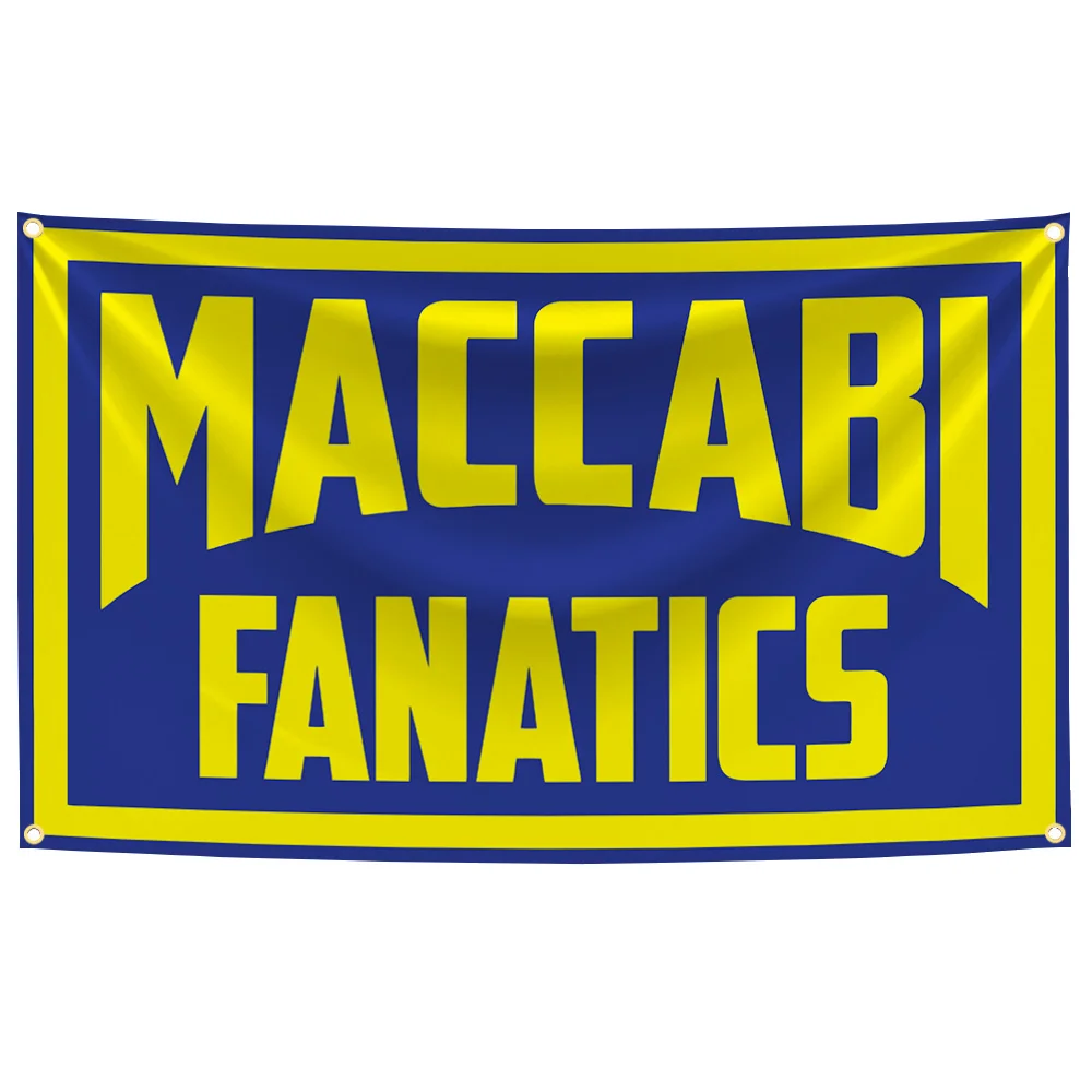 90x150cm Israel Haifa Maccabis Fanatics Tel Aviv Fc Flag Polyester Digital Printing Banner Home Or Outdoor Decoration Tapestry