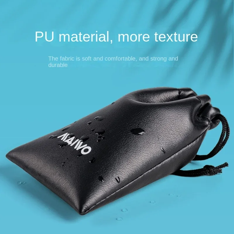 กระเป๋าใส่หูฟังหนัง PU ยี่ห้อ MAIWO กันน้ำ พร้อมเชือกผูก สำหรับใส่หูฟัง/ชุดหูฟัง/สายดาต้า  กระเป๋าจัดระเบียบคุณภาพสูง