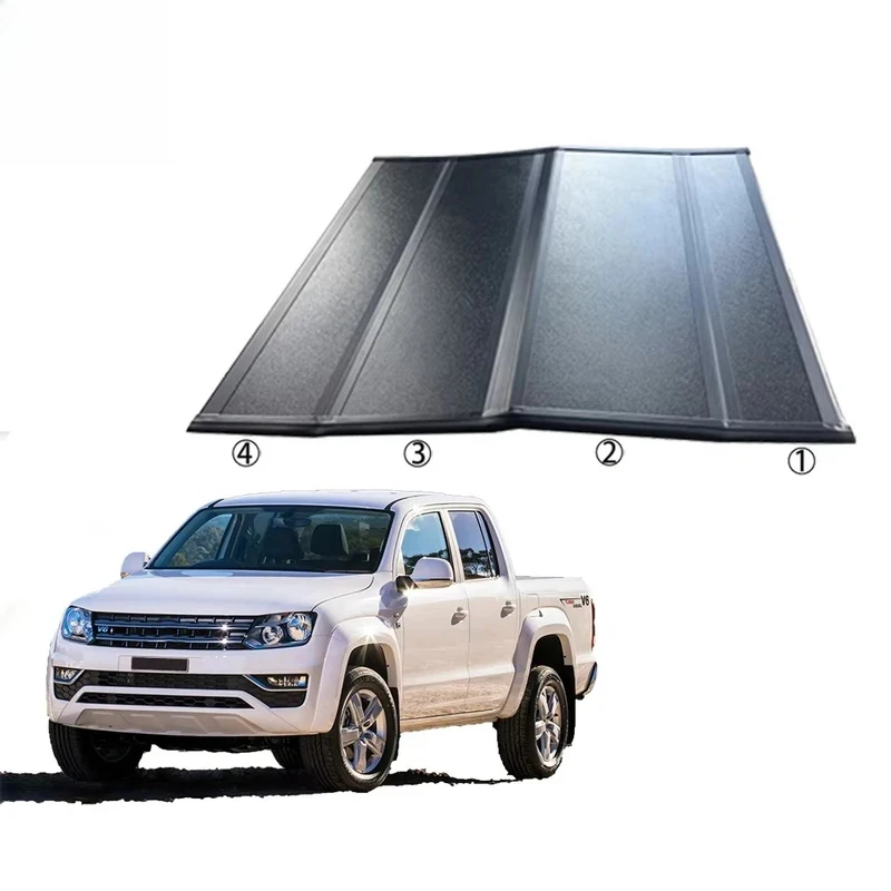 

Hot Sale Waterproof Embedded Hard Four-Fold Tonneau Cover Amarok 2010+ Bed Truck