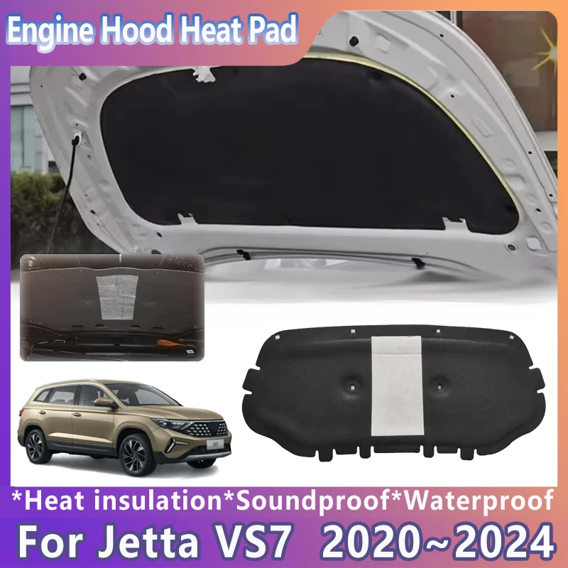 

Car Front Hood Soundproof Mat For Volkswagen VW Jetta VS7 2020 2021 2022 2023 2024 Heat Insulation Cotton Pad Cover Accessories