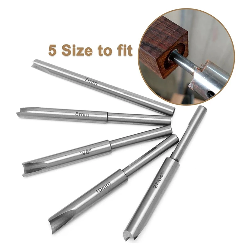 Pen Mill Set,Barrel Trimmer System For Pen Kits 7Mm,8Mm,3/8 Inch,27/64 Inch,10Mm Pilot Shafts For Woodworking Pen Kits