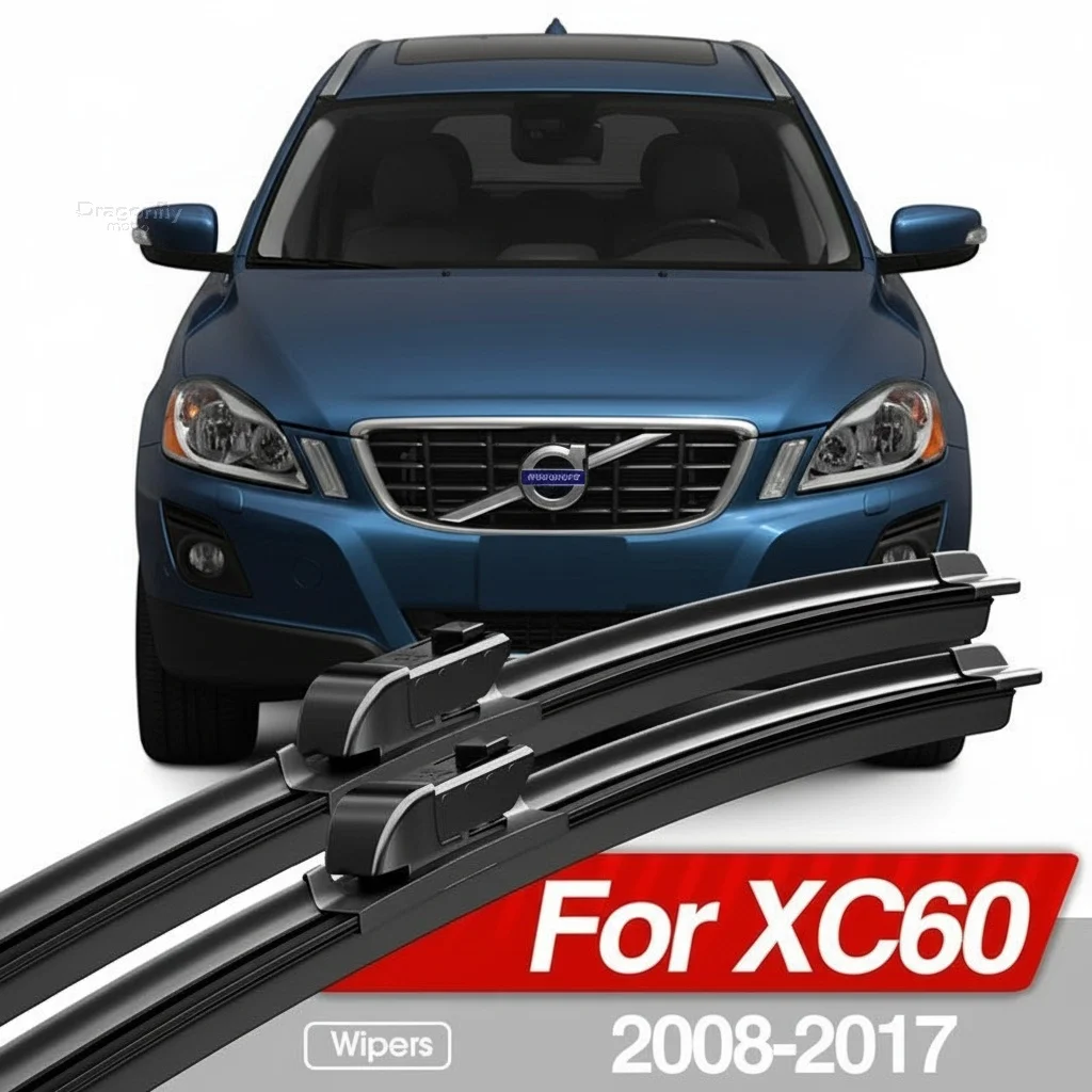 

For Volvo XC60 2008-2017 Front Windshield Wiper Blades 2x Windscreen Window Accessories 2009 2010 2011 2012 2013 2014 2015 2016