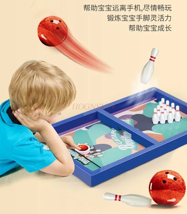 Children's Boys and Girls' Toys Indoor Bowling Table Top Benefit Intelligence Game Pinball Parent-child Interaction