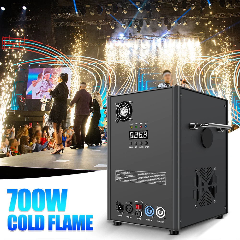 

Машина искры 500 Вт/700 Вт DMX 512, машина со специальными эффектами для вечеринок с дистанционным управлением для DJ, дискотеки, домашних вечеринок, концертов и свадеб