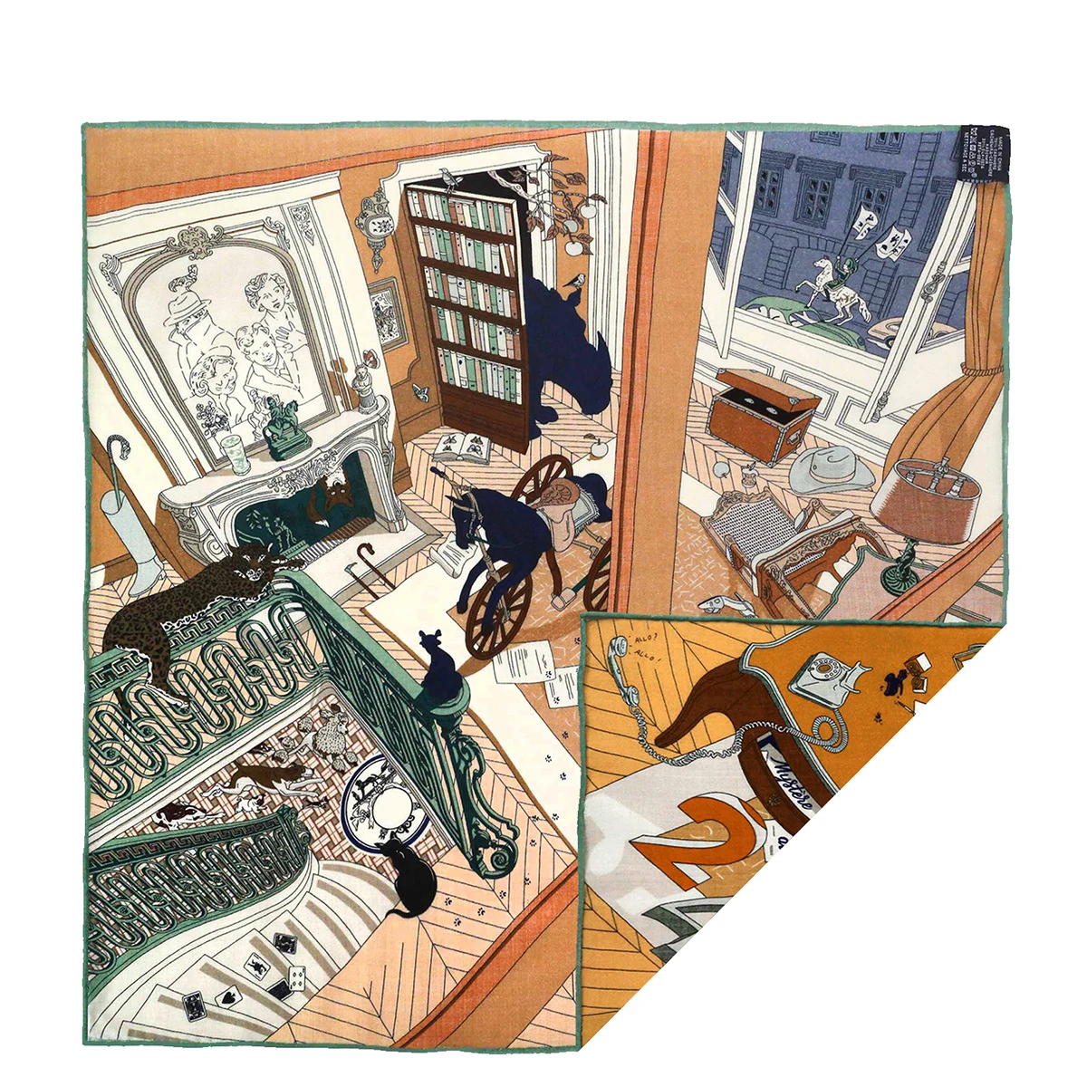 

Double Faced Scarf Silk Wool 65CM Shawls Hand Rolled Small Head Hair Scarves Mother Christmas Lover Gift