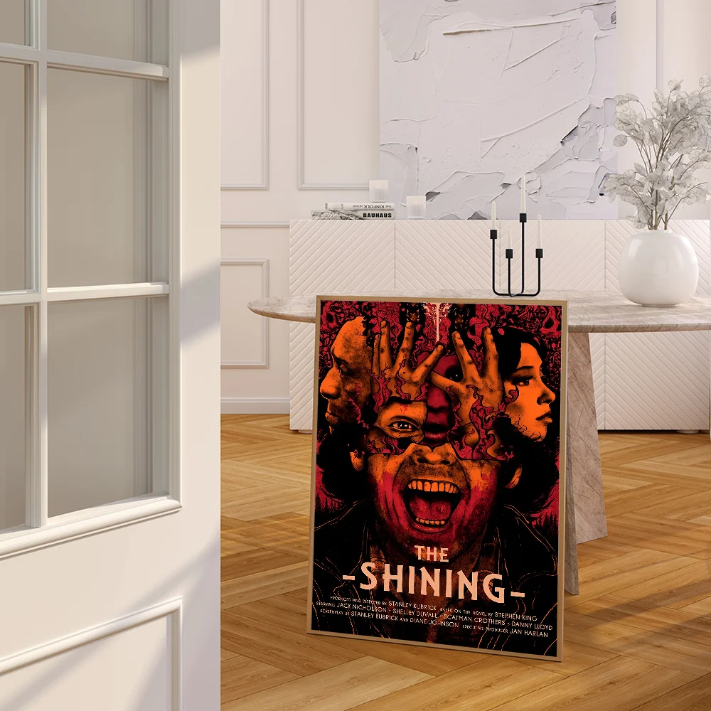 1PC The Shining Poster Movie Sticky Posters Retro Kraft Paper Sticker DIY Room Bar Cafe Aesthetic Art Wall Painting