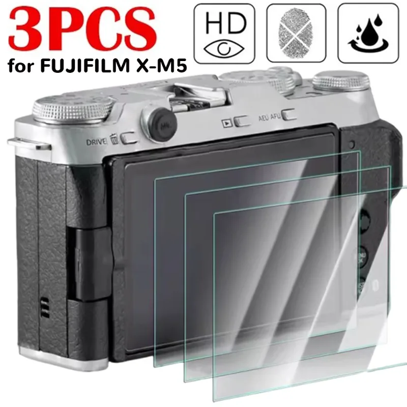 3/1Pcs for FUJIFILM X-M5 XM5 LCD Screen Tempered Glass Films Cover Sport Camera HD Clear Anti Scratch Protector Film 9H Hardness