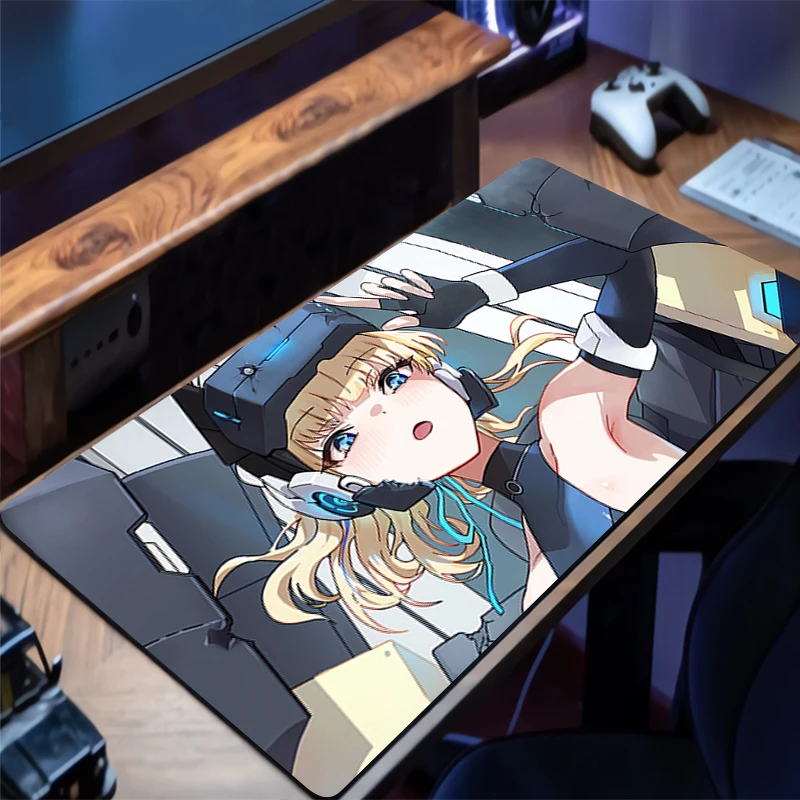 

Mouse Pad Anime Non-Slip Rubber Mousepad Office Desk Mat Gaming PC Accessories Blue Archive Asuma Toki Large Gamer Keyboard Mat