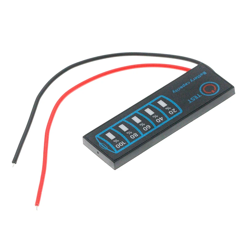 1Pcs DC5V-30V Battery Level Indicator Lithium Battery Phosphate Lead-Acid Battery Capacity Display Tester Module Voltage Meter