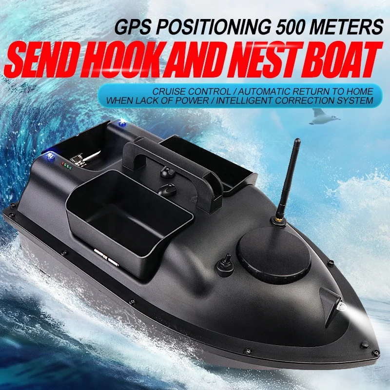 New Arrival Advanced 500M Remote Control Fishing Bait Boat Bait Boat Propeller Rc Salt Bait Boat for Sea