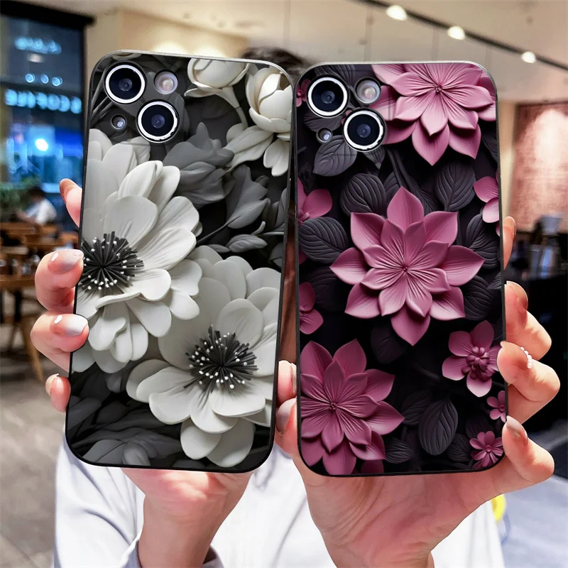 Чехол для телефона с креативным цветочным узором для Huawei Honor 200 100 PRO 400 80 90 70 Lite Magic 7 6 5 Pro X9 X7 5G с цветным цветочным узором