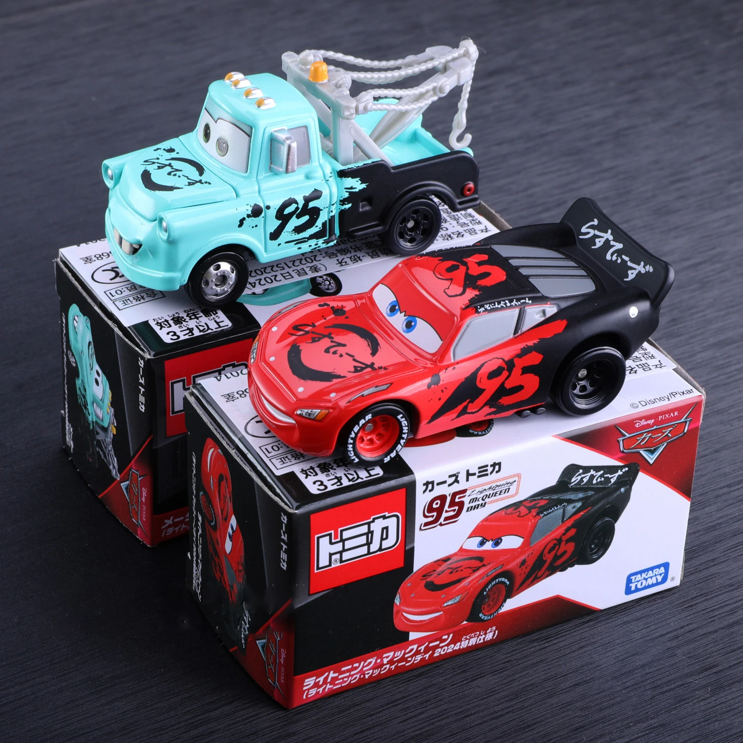 Takara Tomy 2024 95th Cars Lightning McQueen Jackson Storm Alloy car model die-casting collection gift children's gift toys