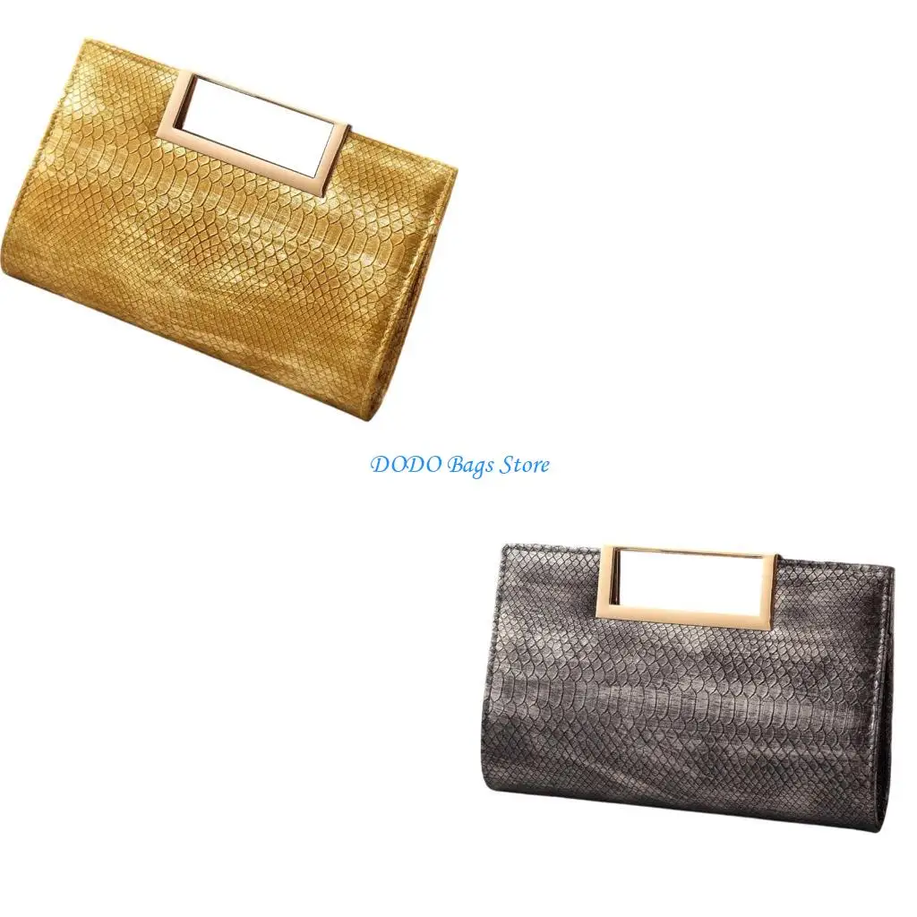 

Женская вечерняя сумка-конверт из искусственной кожи, элегантная сумка через плечо со съемной цепочкой для вечеринки