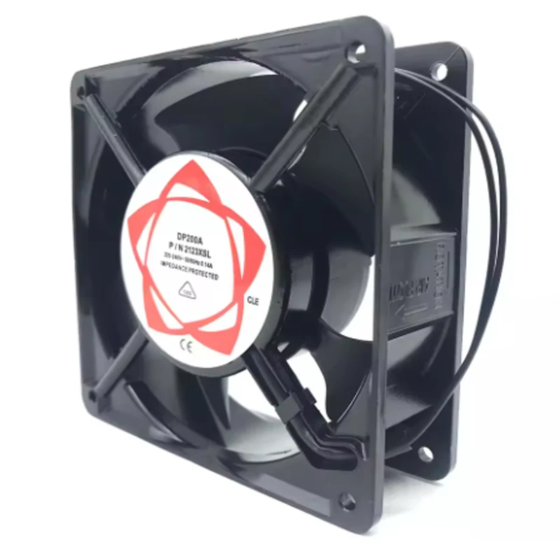 DP200A 2123XSL AC220-240V 12038 12 سنتيمتر 0.14A المستوردة الأسلاك النحاسية التيار المتناوب خزانة مروحة