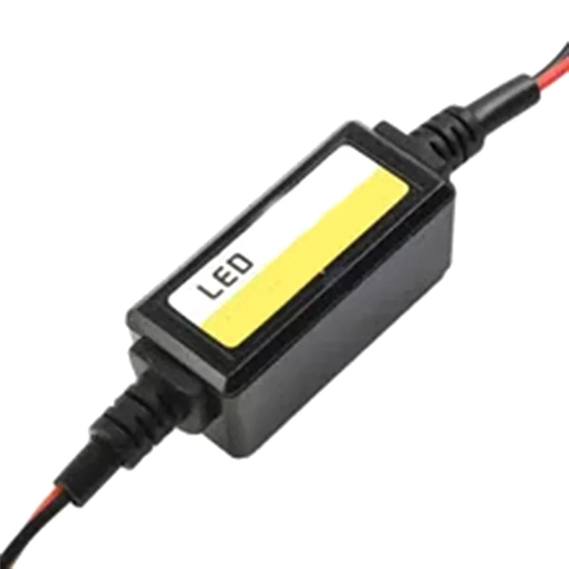 A92Z 2PCS H7 Automotive Belastingsweerstand Fout Eliminator LED Decoder Canbus Draadloze Lichtadapter Zwart Plastic