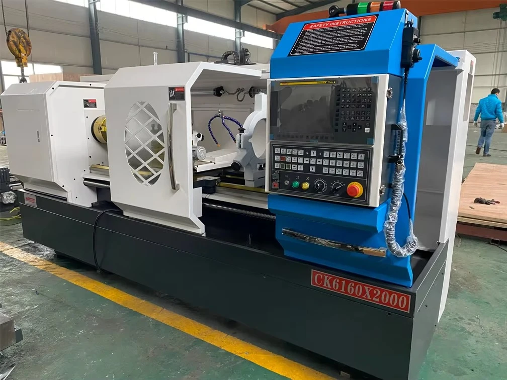 Precision Metal CNC Lathe CK6160 Industrial CNC Turning Center Flat Bed CNC Lathe for Heavy Duty Work
