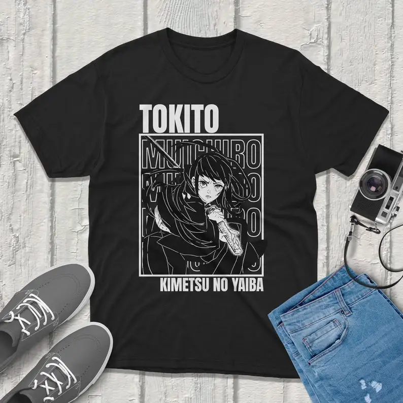 

Muichiro Tokito Kimetsu no Yaiba Demon Slayer T-Shirt Anime Graphic Tee Vintage Streetwear Unique Design Perfect for Gamers & An