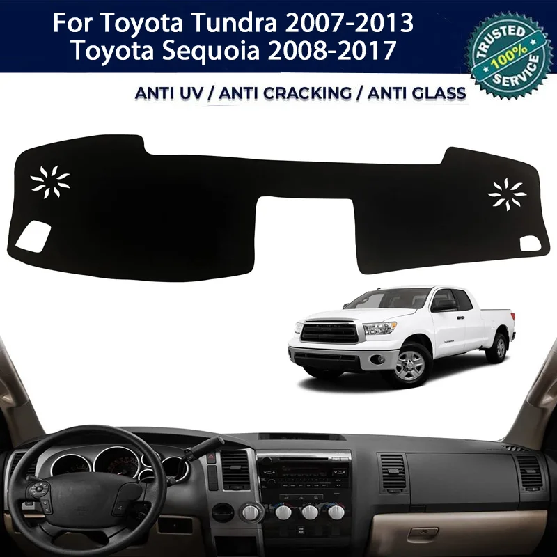 

Защитный коврик для приборной панели с защитой от ультрафиолета для Toyota Tundra, Toyota Sequoia, аксессуары для центральной консоли, солнцезащитный козырек