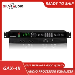 GAX-4II Professional Digital Reverb e Multi Effect DSP Processor Audio Processor Equalizer microfone vocal