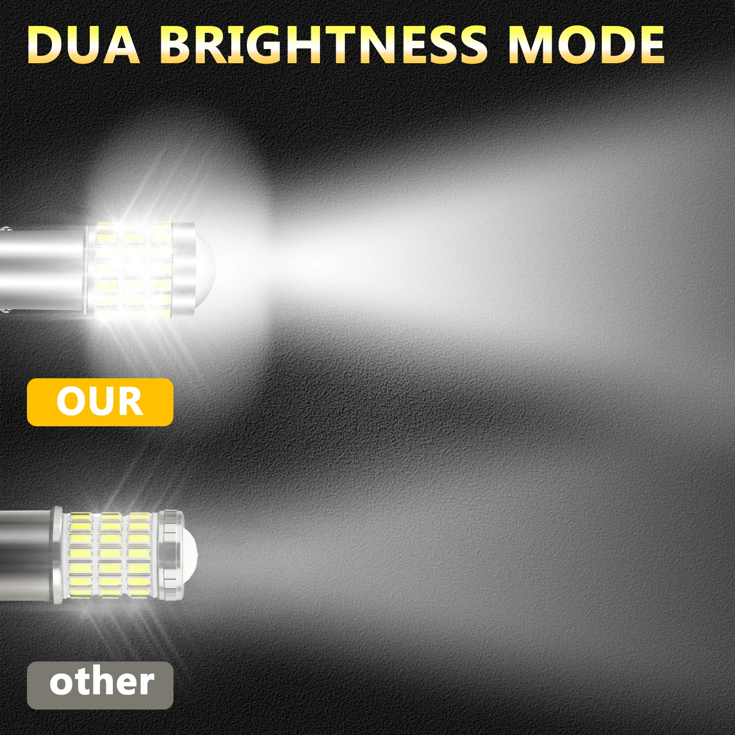 1157 LED Bulb 2PCS 57LED  2057 2357 BAY15D 7528 Reverse Back Up Light Day Running Light Tail Light with Projector Replacement