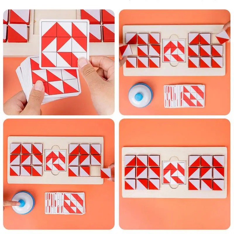 3D 퍼즐 두뇌 티저 장난감 어린이 다채로운 전투 경주 게임 부모-자녀 대화 형 교육 몬테소리 빌딩 블록 장난감