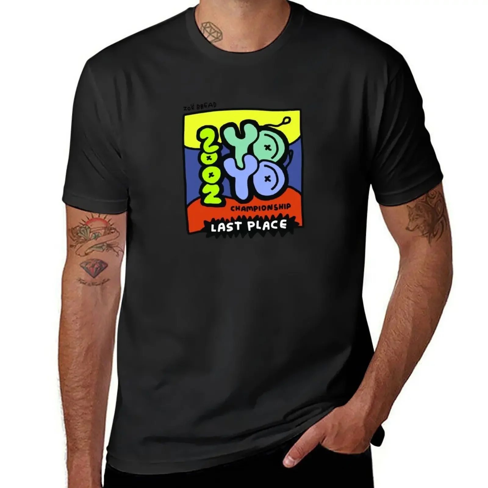 2002 yoyo championship T-Shirt custom t shirt quick-drying graphic tee shirt cute clothes Men's clothing