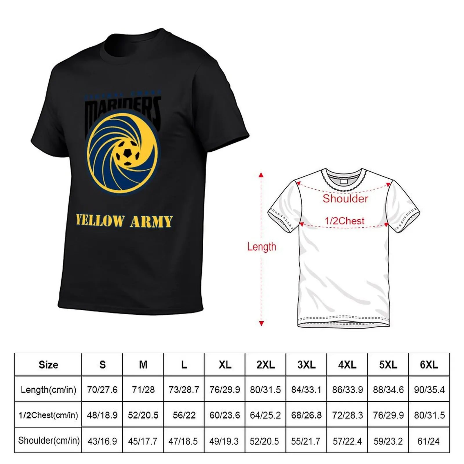 CENTRAL COAST MARINERS FC T-Shirt for a boy new edition tees mens t shirts