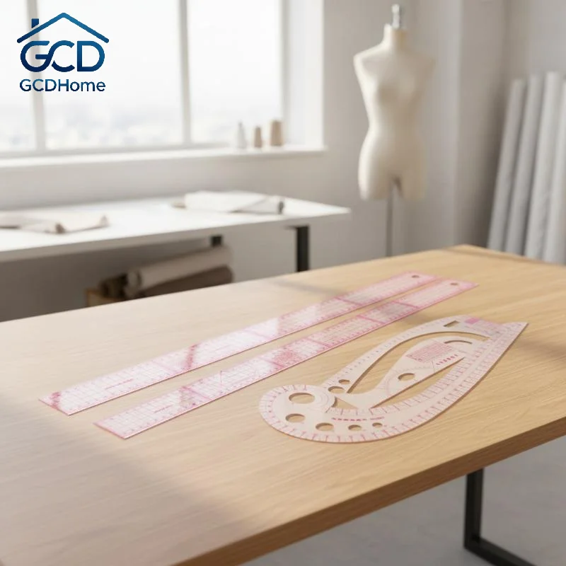 6-Piece Transparent French Curve Ruler Set Flexible Sewing Templates for Tailor DIY Dress Clothing Design Work